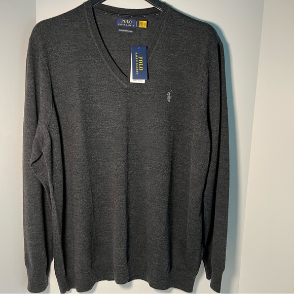Polo Ralph Lauren Other - Polo Ralph Lauren 100% Super-soft WASHABLE Merino Wool “V”neck Sweater Giftboxed